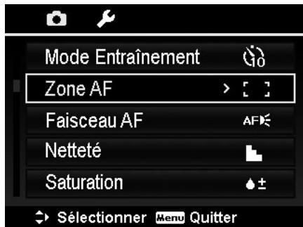 HITACHI HBC 1600E BLACK - Réglage de la zone de mise au point (AF) - 1