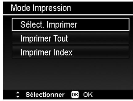 HITACHI HBC 1600E BLACK - Réglage du Menu du mode d'impression - 1