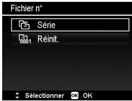 HITACHI HBC 1600E BLACK - Réglage de numérotation des fichiers - 1
