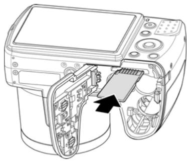 HITACHI HBC 1600E BLACK - Insertion d'une carte mémoire SD/SDHC/SDXC - 2