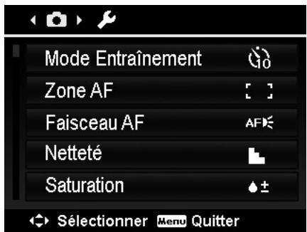 HITACHI HBC 1600E BLACK - Menu d'enregistrement - 2