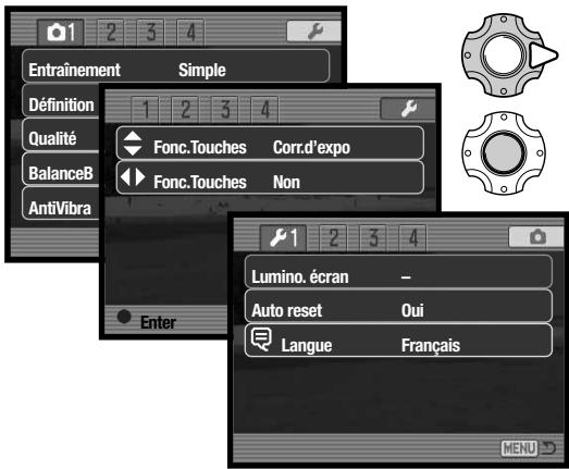 KONICA MINOLTA NC - Navigation dans le MENU réglages - 1