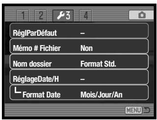 KONICA MINOLTA NC - Index des fonctions de menu - 1