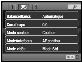 KONICA MINOLTA NC - Navigation dans les menus d'enregistrement - 16