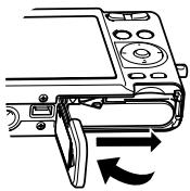 CASIO EX-257 - Insérer une carte mémoire dans l'appareil - 1