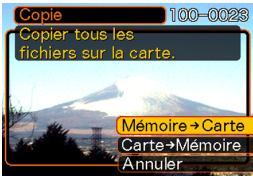 CASIO EX-257 - Copier tous les fichiers de la mémoire flash sur une carte mémoire - 1