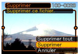 CASIO EX-257 - Suppression d'un seul fichier - 1