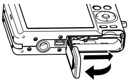 CASIO EX-257 - Insérer la batterie - 1