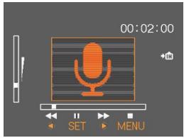 CASIO EX-257 - Ecoute d'un fichier vocal - 1