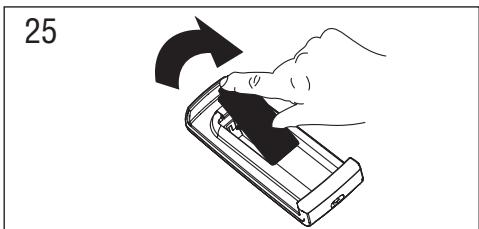 DELONGHI PAC WE125 ECO BLEU - Introduction ou remplacement des piles - 1