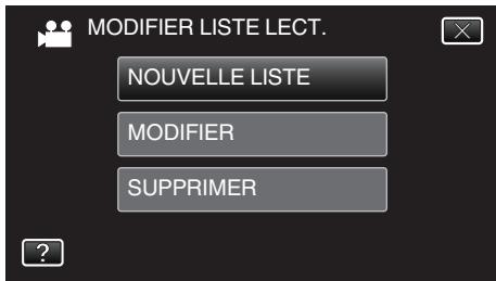 VC GZ-E200 BLACK - Tapez sur "NOUVELLE LISTE". - 1