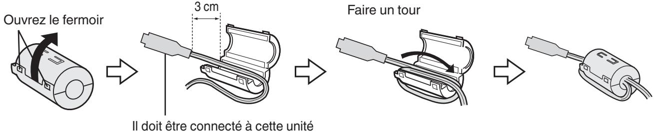 VC GZ-E200 BLACK - Fixer le filtré à noyau de ferrite - 1