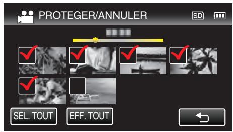 VC GZ-E200 BLACK - Protégger/Diffuser la protection des fichiers selectionnés - 6