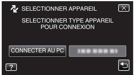 VC GZ-E200 BLACK - Appuyez sur "CONNECTER AU PC". - 1