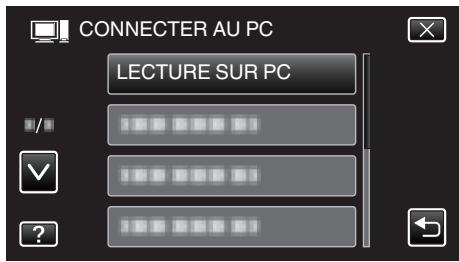 VC GZ-E200 BLACK - Tapez sur "LECTURE SUR PC". - 1