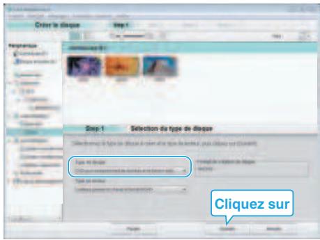 VC GZ-E200 BLACK - Sélectionnéz le type de disque. - 1
