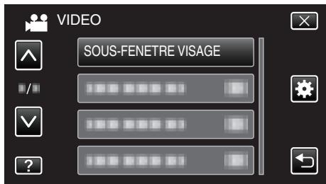 VC GZ-E200 BLACK - Enregisterer tout en affichant une vue agrandie d'un visage enregistré (SOUS-FENETRE VISAGE) - 4