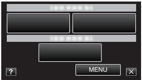 VC GZ-E200 BLACK - Tapez sur "MENU" dans le menu de raccourcis. - 1