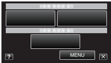 VC GZ-E200 BLACK - Tapez sur "MENU" dans le menu de raccourcis. - 1