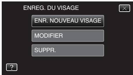 VC GZ-E200 BLACK - Tapez sur "ENR. NOUVAEU VISAGE". - 1