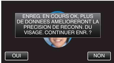 VC GZ-E200 BLACK - Tapez sur "OUI" pour continuer l'enregistrement. - 1