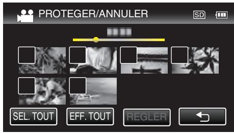 VC GZ-E200 BLACK - Protégger/Diffuser la protection des fichiers selectionnés - 5