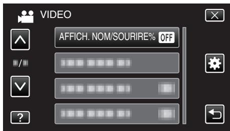 VC GZ-E200 BLACK - Configurer AFFICH. NOM/SOURIRE% - 4