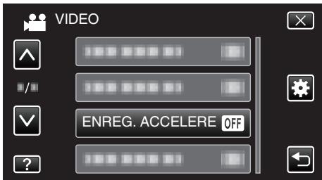 VC GZ-E200 BLACK - Appuyez sur "ENREG. ACCELERERE". - 1
