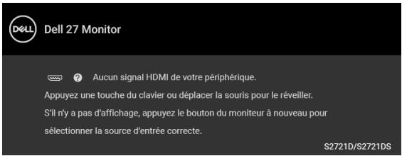 DELL AE92721DS - REMARQUE: Le message peut être légèrement différent en fonction du signal d'entrée connecté. - 1
