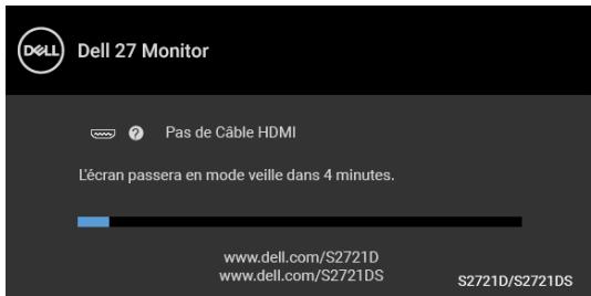 DELL AE92721DS - REMARQUE: Le message peut être légèrement différent en fonction du signal d'entrée connecté. - 1
