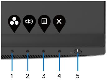 DELL AE92721DS - Utiliser les boutons du panneau avant - 1