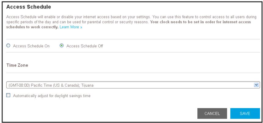 GARMIN EX3800-100FR - To set up an access schedule: - 1