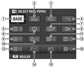 FUJIFILM X-T20 NR + XF 18-55MM - L'affichage du menu rapide - 1