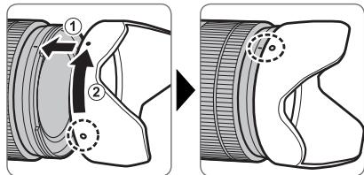FUJIFILM X-T20 NR + XF 18-55MM - Fixation du pare-soleil - 1