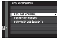 FUJIFILM X-T20 NR + XF 18-55MM - REGLAGE MON MENU - 1