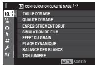 FUJIFILM X-T20 NR + XF 18-55MM - Les menus prise de vue - 1