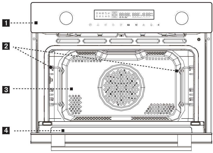 SCHOLTES SOKC1410X - Description du four combiné micro-ondes - 1