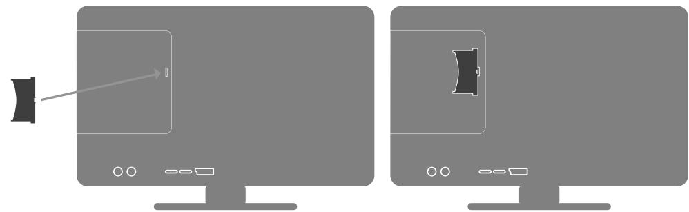 NEOTION MODULE CI+ FRANSAT - A.clipsez l'adaptateur du MODULE FOURNI à l'arrière de la TV : - 1