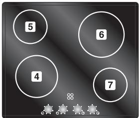 SMEG 264C4140869 - ZONES DE CUISSON - 8
