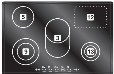 SMEG 264C4140869 - ZONES DE CUISSON - 16