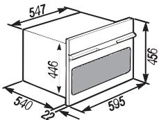 MIELE H 137-1 MB BLANC - Cotes d'encastrement - 2