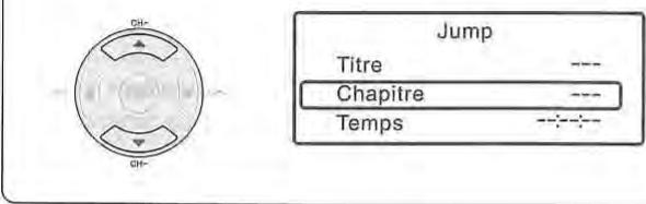TOSHIBA SD-38VF - Appuyez sur ou pour selectionner "Titre/Piste", "Chapitre" ou "Temps". - 1