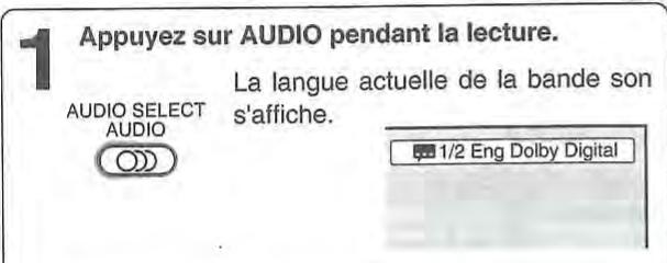 TOSHIBA SD-38VF - Sélection d'une autre langue pendant la lecture (DVD/VCD) - 1