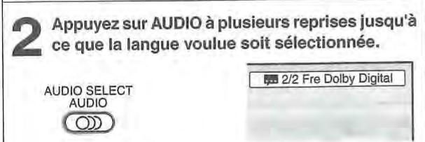 TOSHIBA SD-38VF - Sélection d'une autre langue pendant la lecture (DVD/VCD) - 2