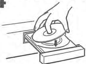TOSHIBA SD-38VF - Placez un disque sur le plateau. - 1
