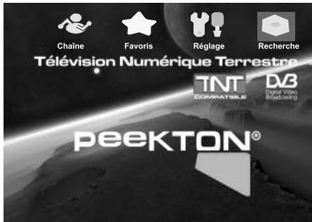 PEEKTON PK 1400 TNT NOIR - Réglage des canaux (Mode automatique) - 1