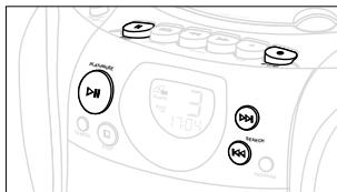 PHILIPS AZ 1140 - Pour selectionner et enregistrer un passage particulier dans une plage - 1