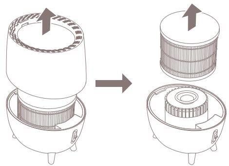 DUUX HUMIDIFICATEURDYASL0FEH - Entretien hebdomadaire (filtre et appareil) - 1