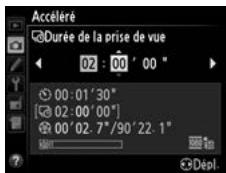 NIKON D4S - Sélectionner la durée de prise de vue. - 2