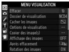 NIKON D4S - Sélectionner un menu. - 2